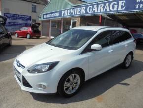 Ford Focus 1.6 TDCi 115 Titanium Navigator 5dr Estate Diesel Frozen White at Premier Garage Derby Derby