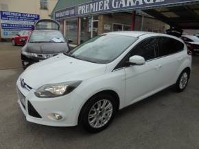 Ford Focus 1.6 125 Titanium 5dr Hatchback Petrol Frozen White at Premier Garage Derby Derby