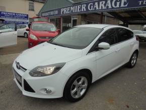 Ford Focus 1.6 Zetec Navigator 5dr Hatchback Petrol Frozen White at Premier Garage Derby Derby