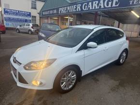 Ford Focus 1.0 125 EcoBoost Titanium 5dr Hatchback Petrol Frozen White at Premier Garage Derby Derby