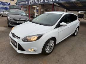 Ford Focus 1.6 TDCi 115 Zetec 5dr Hatchback Diesel Frozen White at Premier Garage Derby Derby