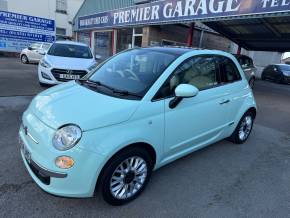 Fiat 500 1.2 Lounge 3dr [Start Stop] Hatchback Petrol Green at Premier Garage Derby Derby