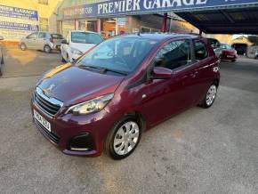 Peugeot 108 1.0 Active 3dr [Start Stop] Hatchback Petrol Mauve/purple at Premier Garage Derby Derby